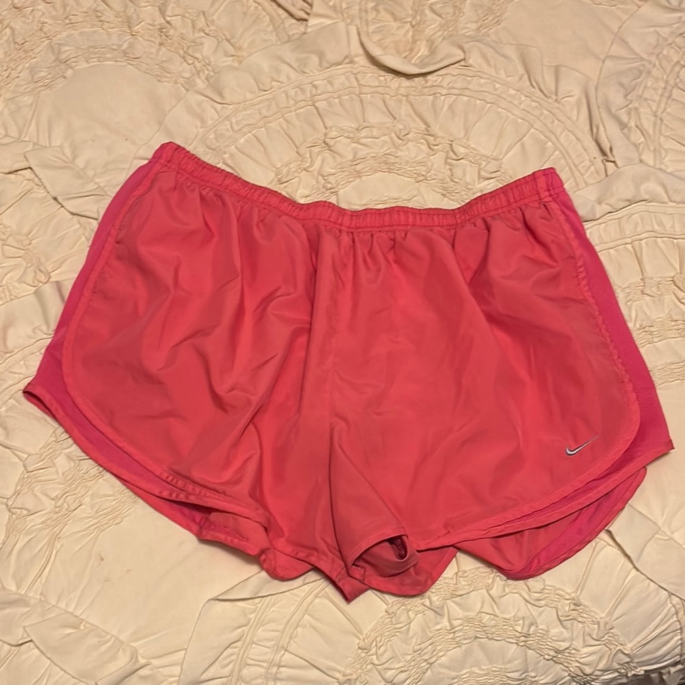 Nike Pink Athletic Shorts Lightweight Elastic Waist